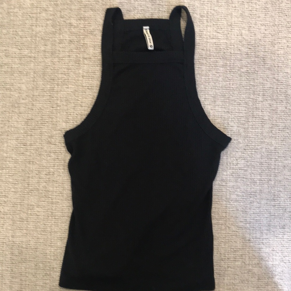 Emma and Sam Black ribbed tank
